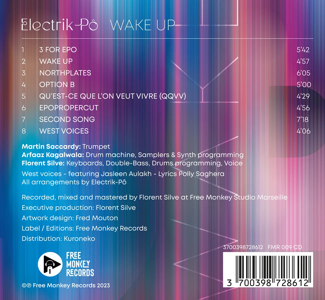 Graphiste pochette album Wake Up - Fred Mouton